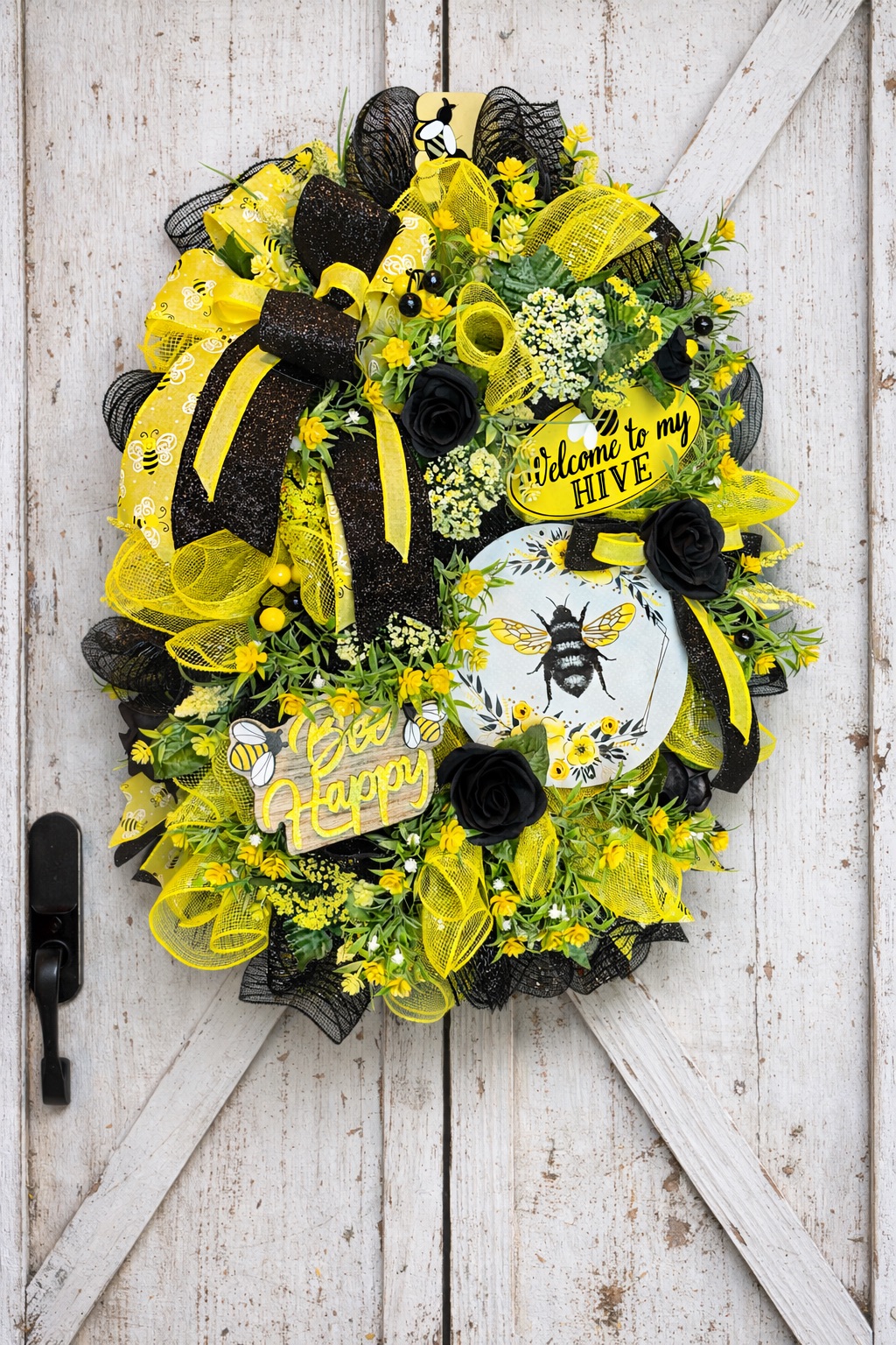 Warm welcome handmade wreath