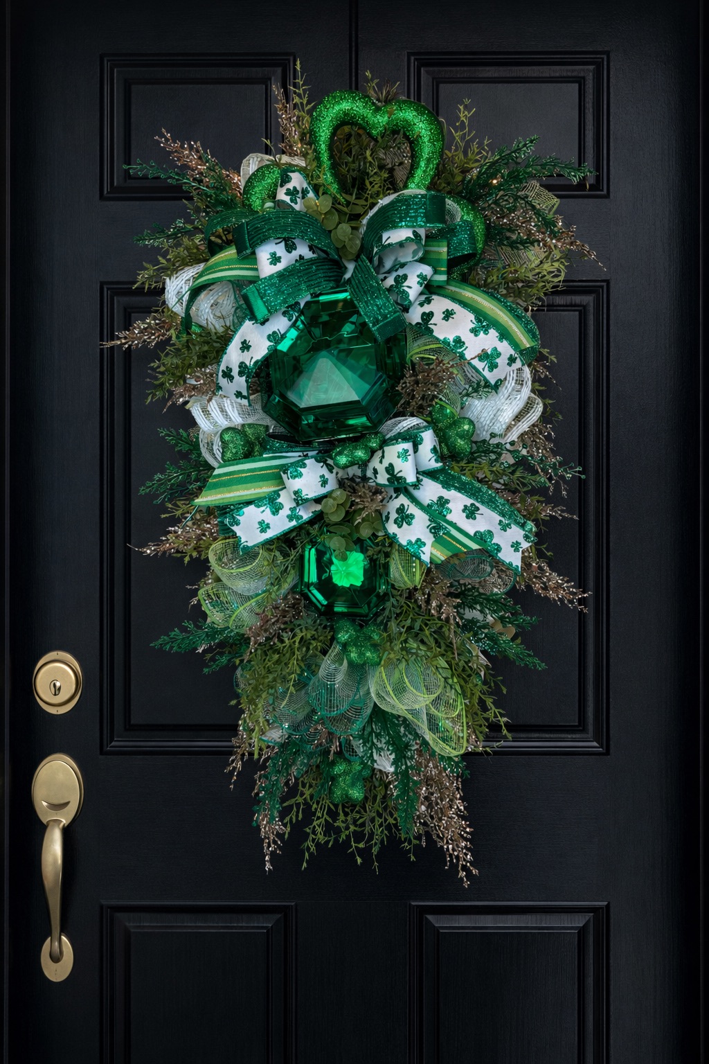 Clover Evergreen Wreath