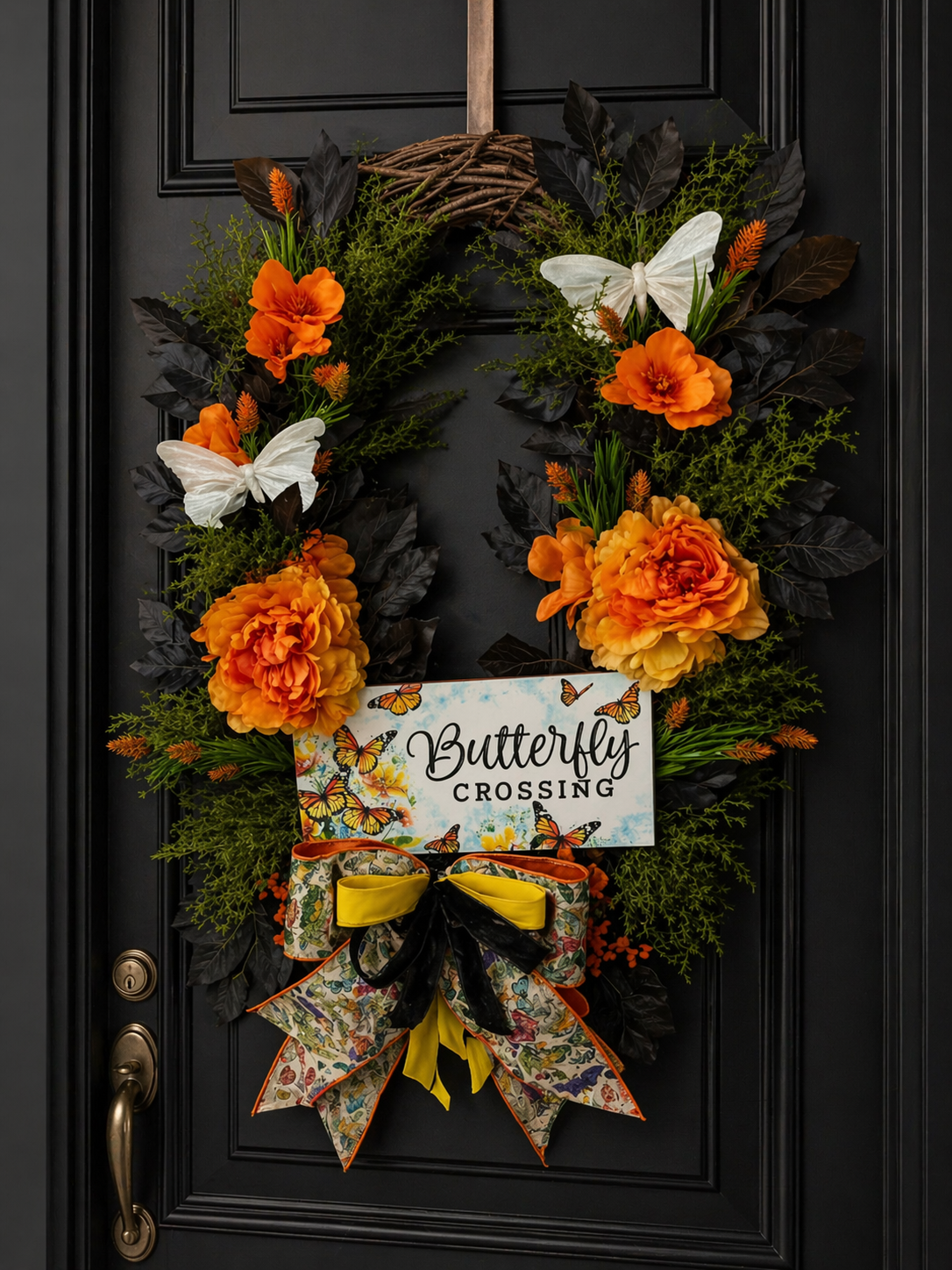 Butterfly wreath