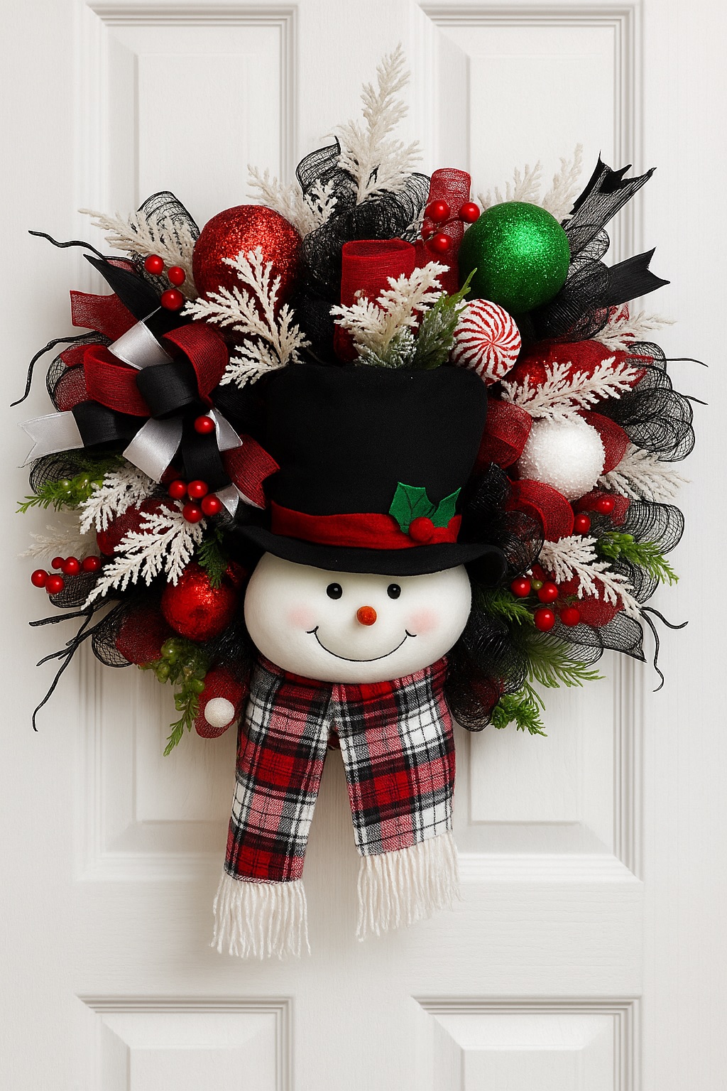 Frosted Holly Wreaths